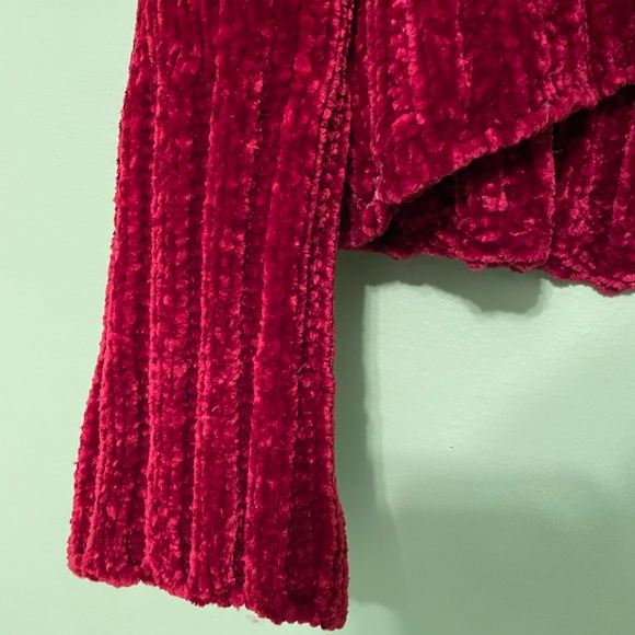 Chelsea & Violet XS red chenille sweater - Picture 4 of 6